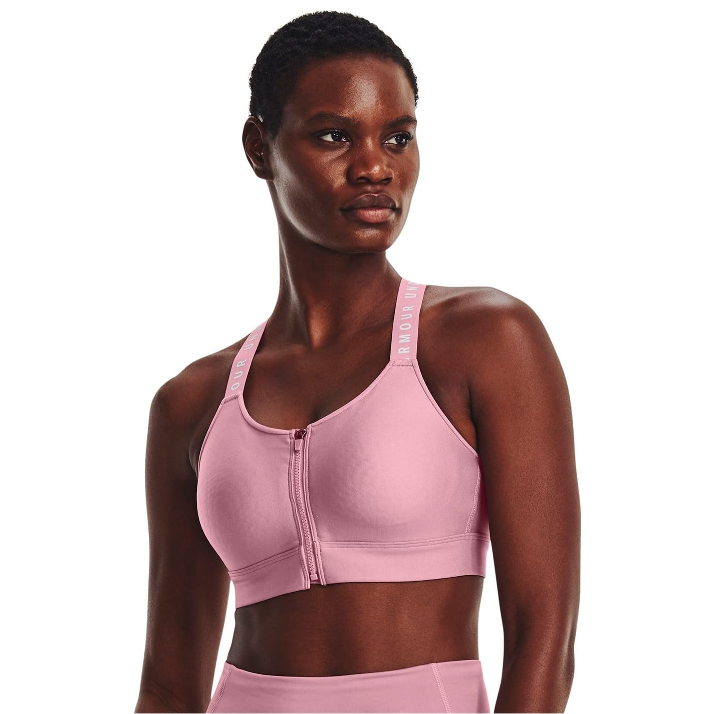 Soutien-Gorge Sport Under Armour Infinity High Zip Rose Femme M