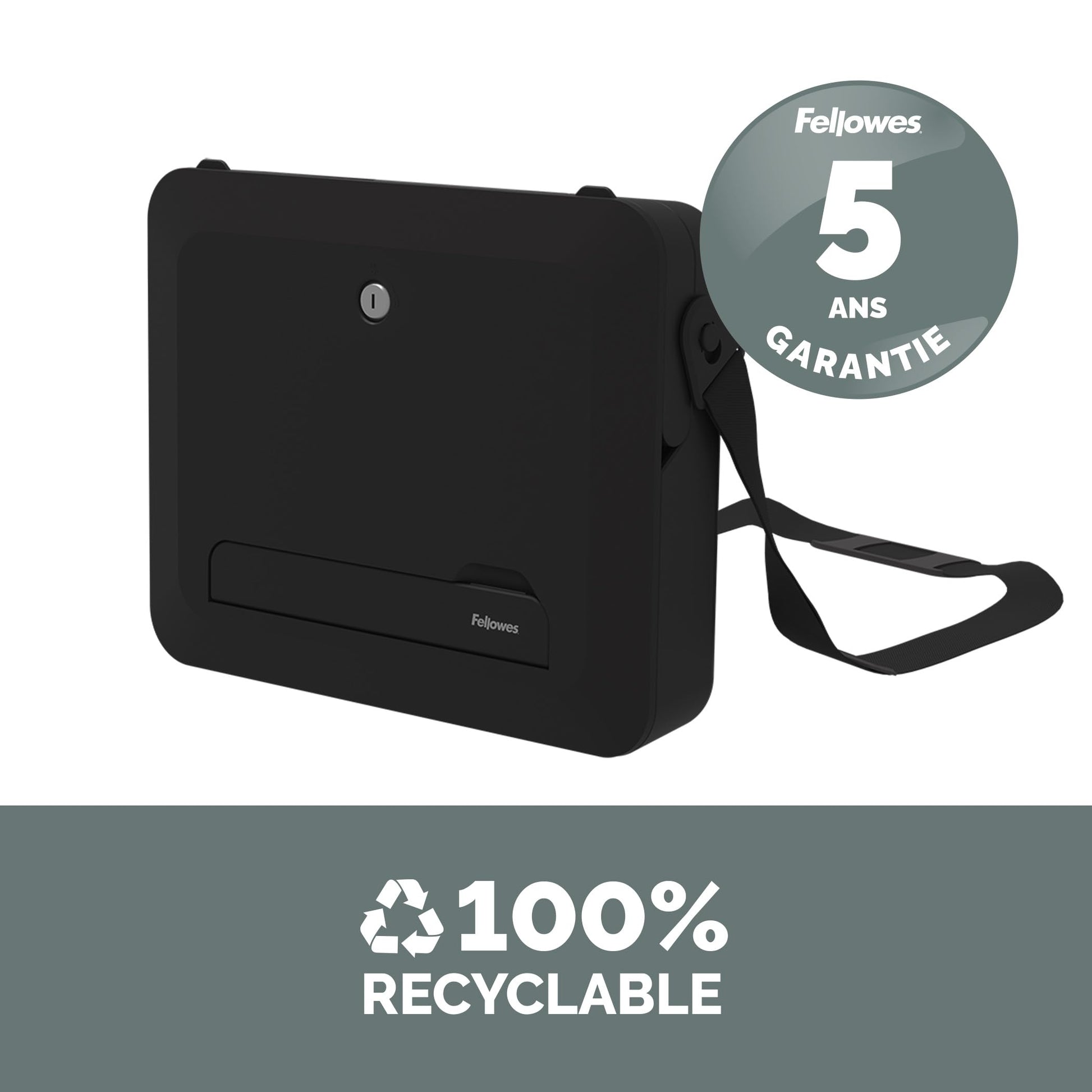 Boîte Rangement Fellowes Breyta Ergonomique 2-en-1 Noir - vue 8