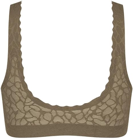 Sloggi Zero Feel Lace Bralette 2.0 – Soutien-gorge femme sans armatures – Beech – Taille M