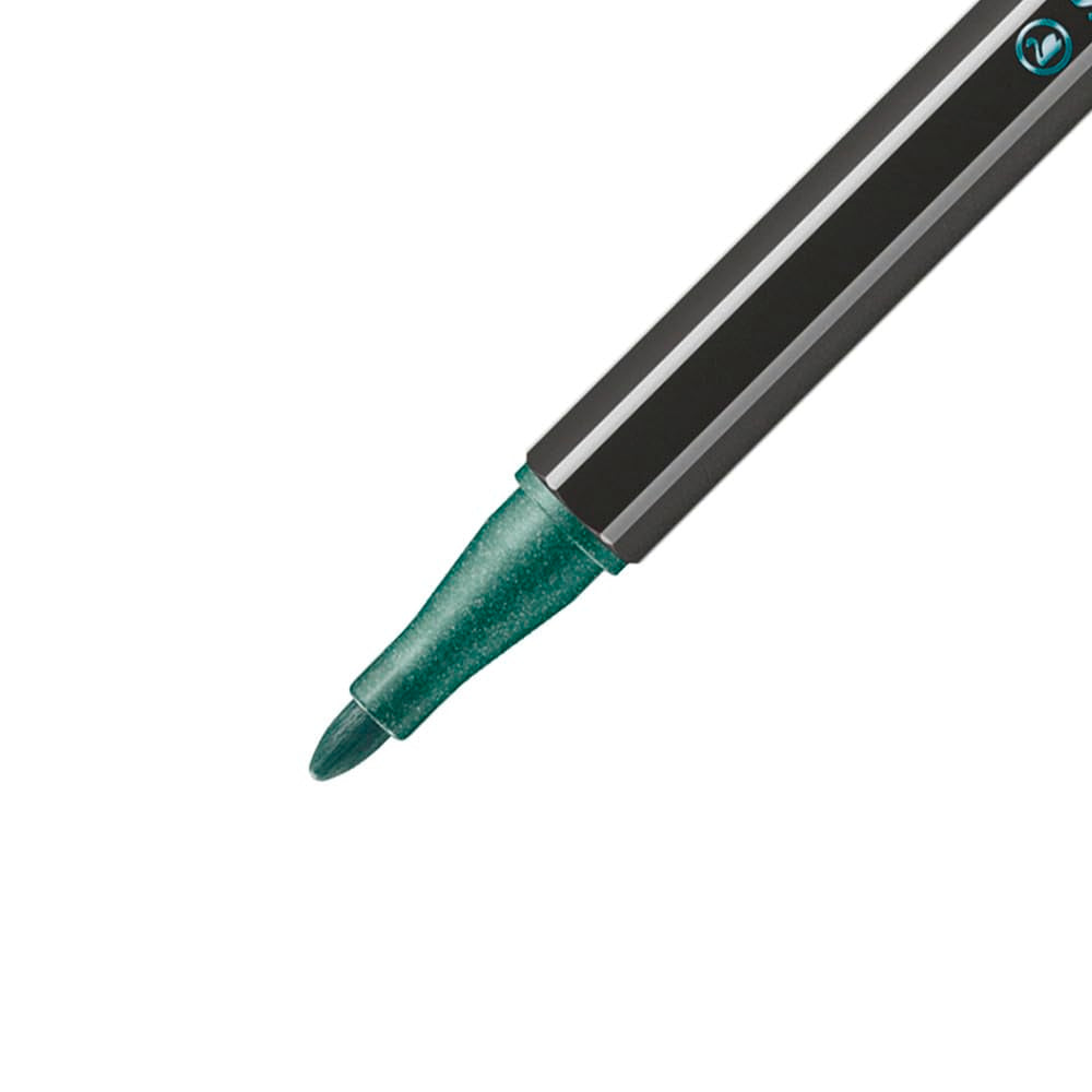 STABILO Pen 68 Metallic Vert Lot 10 Feutres Dessin Métallisé - vue 2