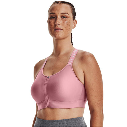 Soutien-Gorge Sport Under Armour Infinity High Zip Rose Femme M