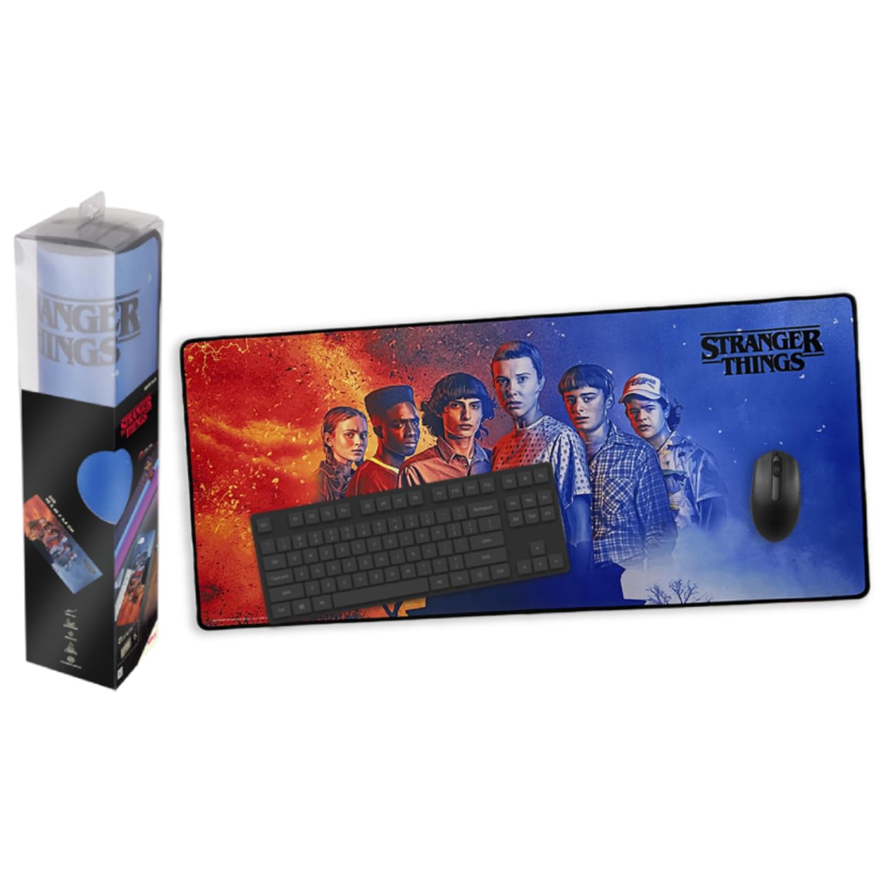 Tapis de Jeu Stranger Things 90x40cm Gaming XXL | Neuf
