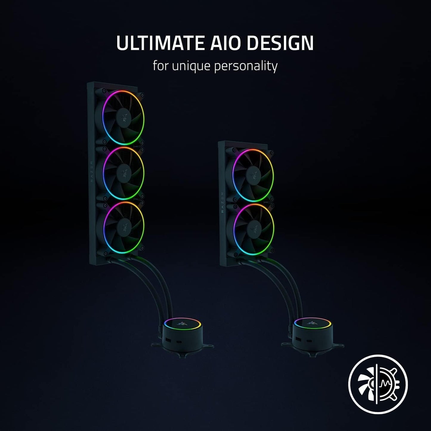 Razer Hanbo Chroma 240mm Watercooling AIO RGB Gaming - vue 4