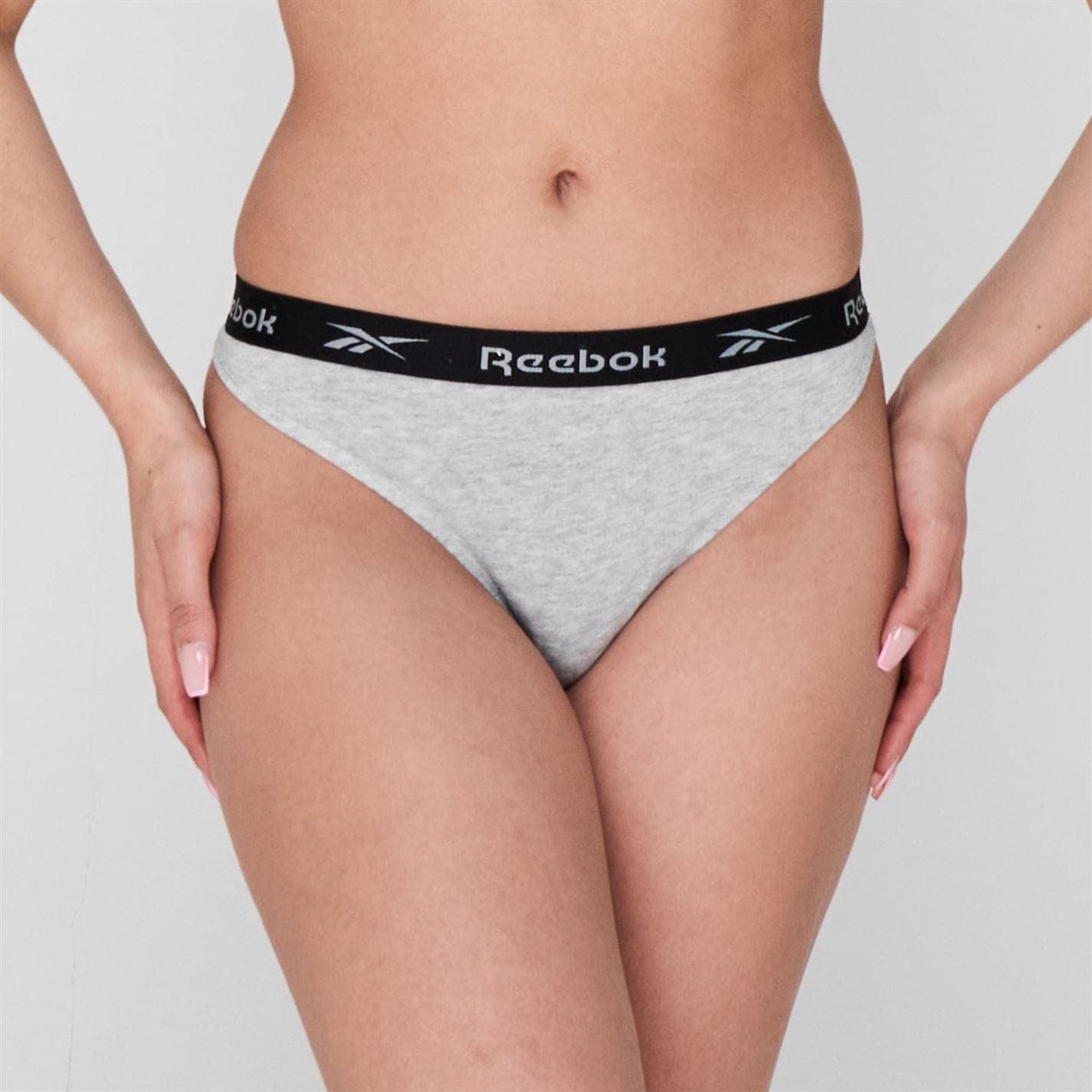 Reebok Pack 3 Culottes Femme – Noir Blanc Gris Taille M