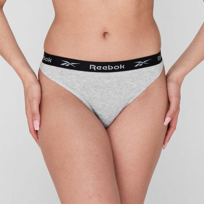 Reebok Pack 3 Culottes Femme – Noir Blanc Gris Taille M