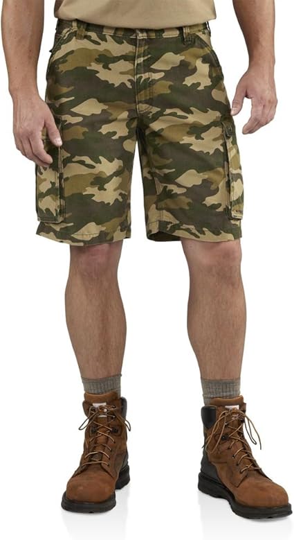 Carhartt Short Cargo Homme Camouflage – Résistant & Fonctionnel – Multipoche – Style Outdoor & Urbain