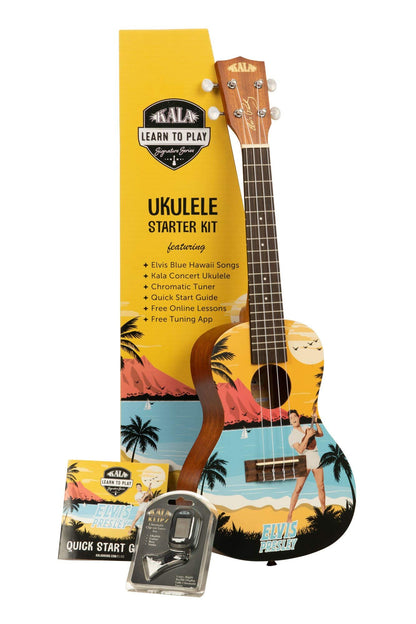 Ukulélé Concert Kala Elvis Blue Hawaii KALA-LTP-C-EBH Neuf