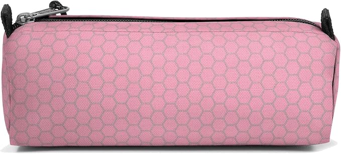 Eastpak Benchmark Single – Trousse à crayons réfléchissante Refleks Metal Pink, 20,5 × 7,5 × 6 cm