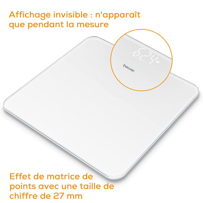 Beurer GS 225 Pèse-Personne Numérique – Écran Magic Blanc - vue 3