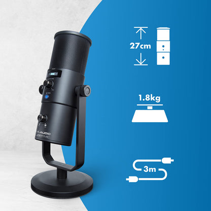M-AUDIO UBER MIC - Micro USB Condensateur Gaming Streaming Podcast
