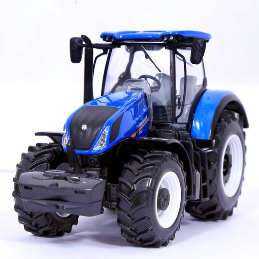 Tracteur Miniature Bburago 1/32 New Holland T7.315 – Modèle Agricole Métal Bleu – Réf. 44066