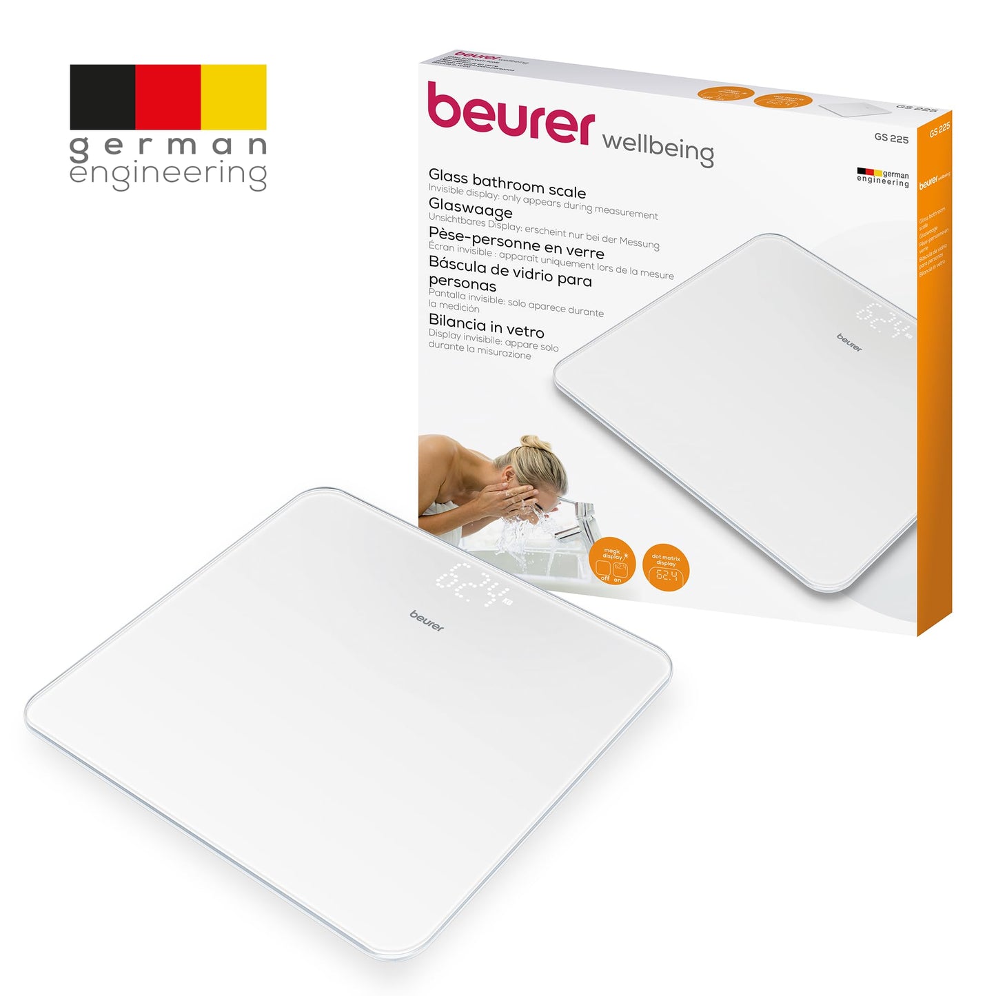 Beurer GS 225 Pèse-Personne Numérique – Écran Magic Blanc - vue 5