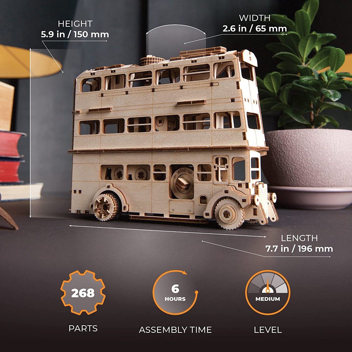 UGEARS Harry Potter Knight Bus – Maquette Bois 3D Adulte - vue 4