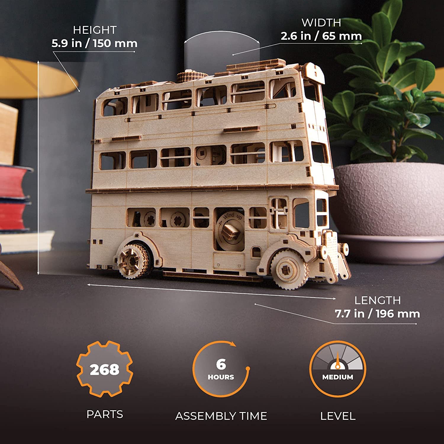 UGEARS Harry Potter Knight Bus – Maquette Bois 3D Adulte - vue 4