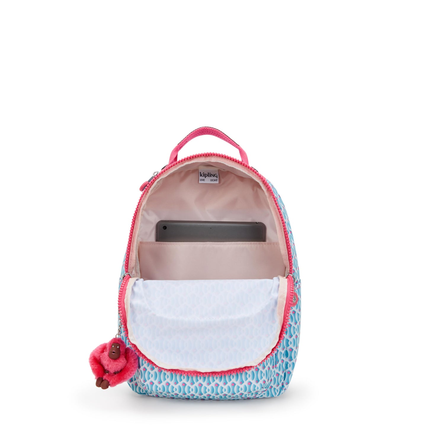 Kipling Seoul S Petit Sac à Dos Dreamy Geo C Bleu Compact - vue 3
