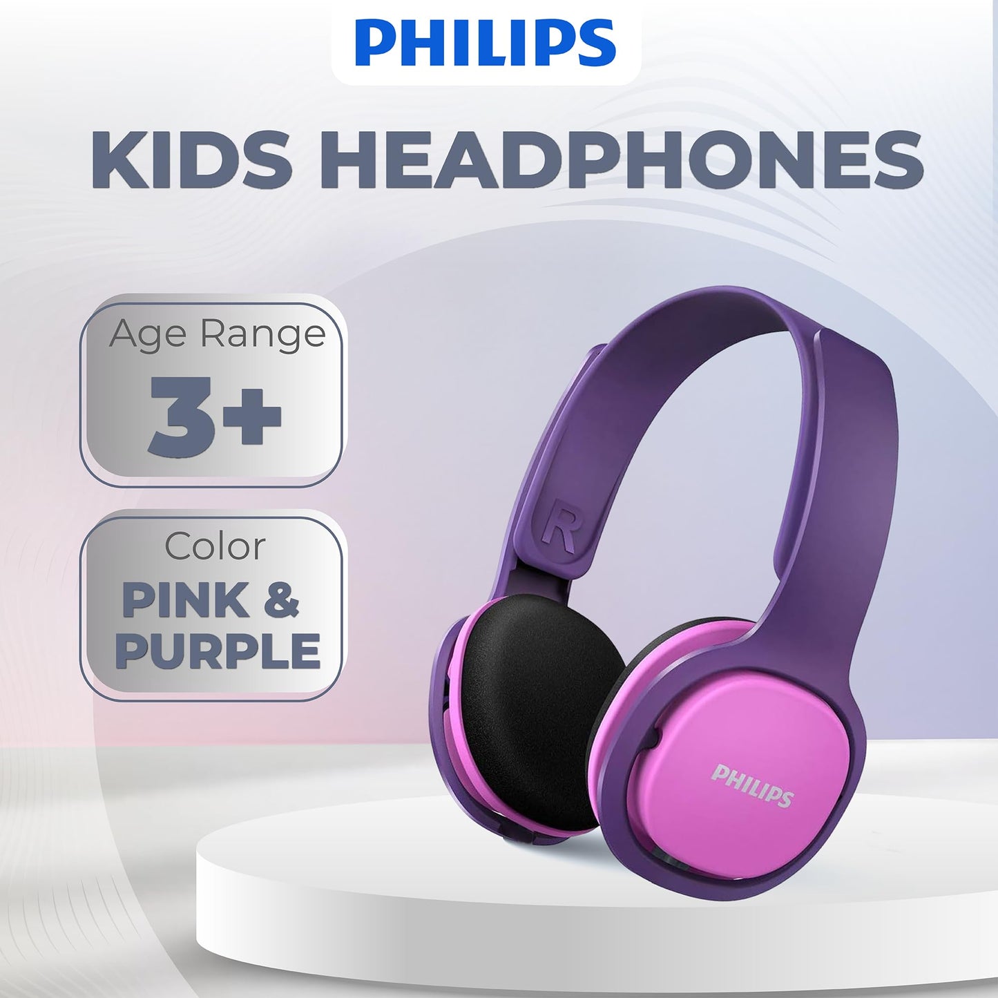 Philips SHK2000PK Casque Audio Enfant Rose – Limite 85 dB - vue 8