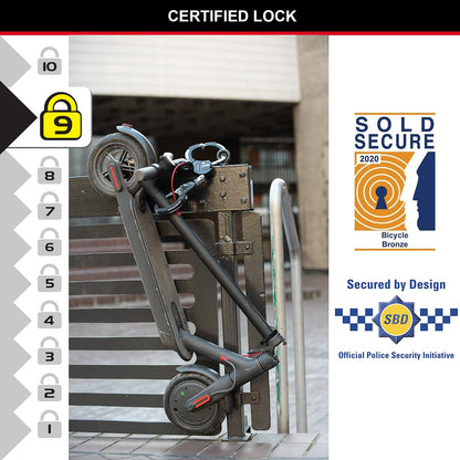 Antivol Trottinette Master Lock 36cm Certifié - Sécurité Max
