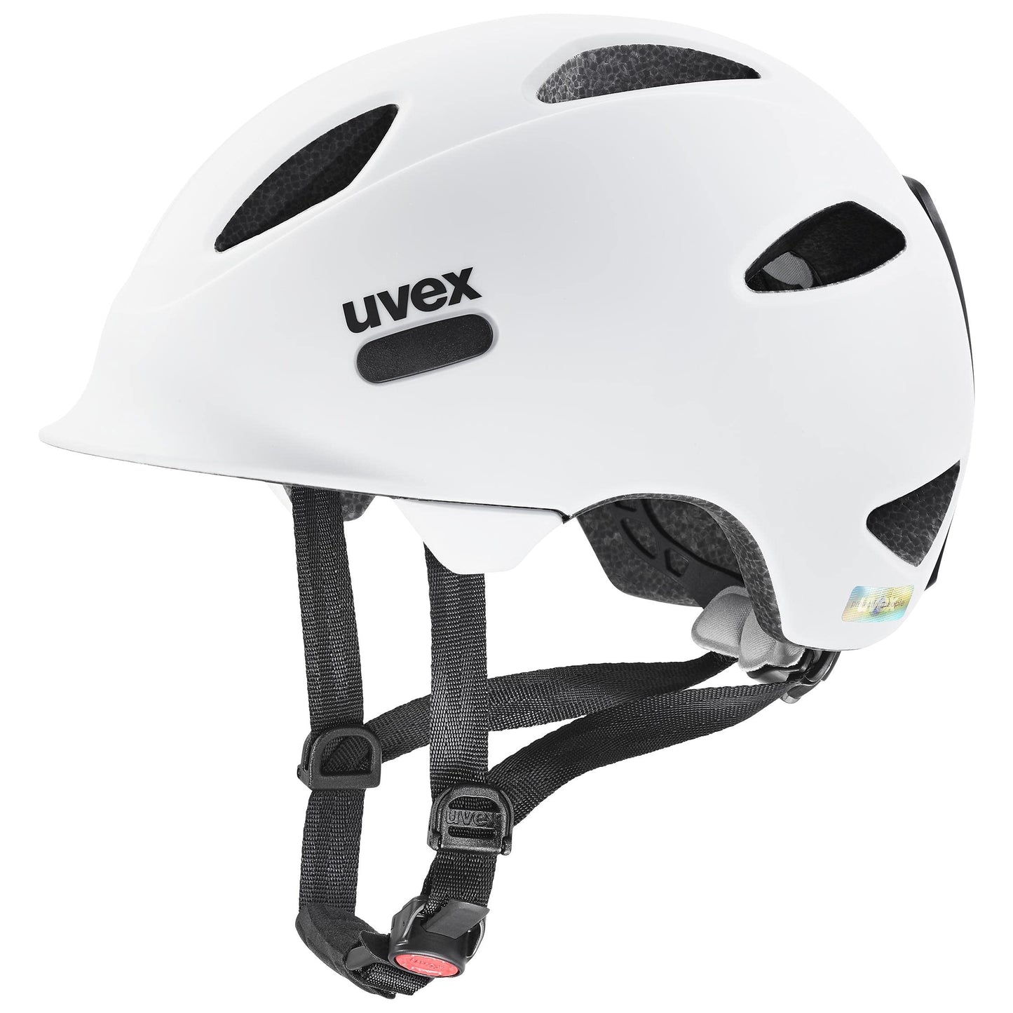 Casque Vélo Enfant Uvex OYO 50-54cm Blanc Noir LED