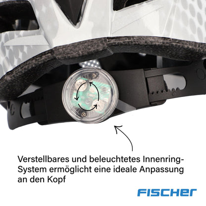 Casque Vélo Urbain FISCHER LANO Blanc L/XL 58-61cm Adulte