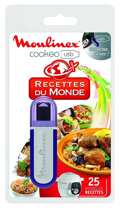 Moulinex Clé USB 25 Recettes Du Monde XA600111 – Cookeo Officiel