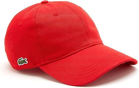 Lacoste RK0440 – Casquette mixte rouge – Logo crocodile brodé – Style sport chic