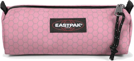Eastpak Benchmark Single – Trousse à crayons réfléchissante Refleks Metal Pink, 20,5 × 7,5 × 6 cm