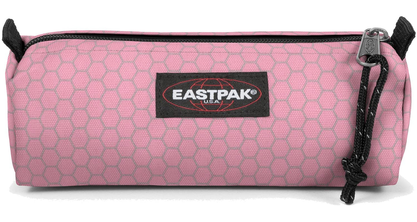 Eastpak – Trousse à crayons Benchmark réfléchissante rose – Design minimaliste