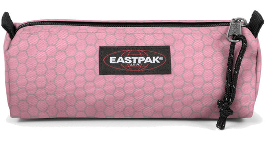 Eastpak – Trousse à crayons Benchmark réfléchissante rose – Design minimaliste