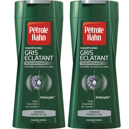 Pétrole Hahn Shampooing Déjaunisseur Gris Éclatant 250ml x2