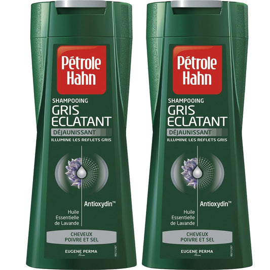 Pétrole Hahn Shampooing Déjaunisseur Gris Éclatant 250ml x2