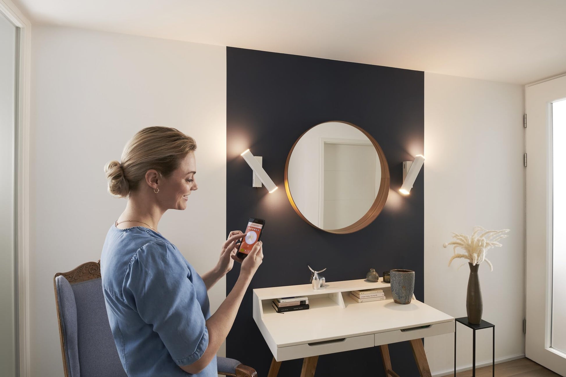 Applique Murale LED LEDVANCE Smart+ WiFi Dimmable 12W Noir - vue 3