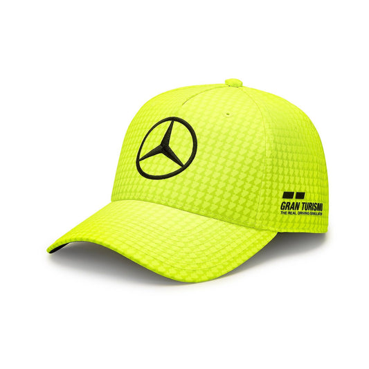 Mercedes AMG F1 Hamilton 2023 Casquette Jaune Fluo – Officielle