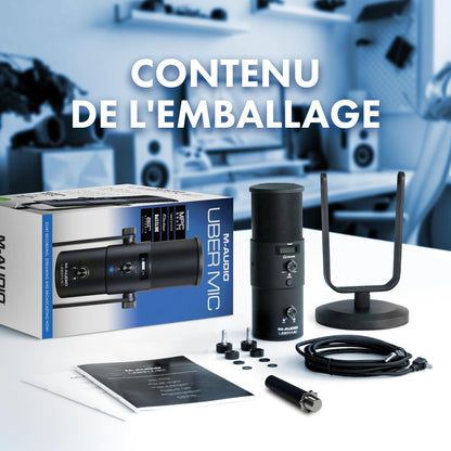 M-AUDIO UBER MIC - Micro USB Condensateur Gaming Streaming Podcast