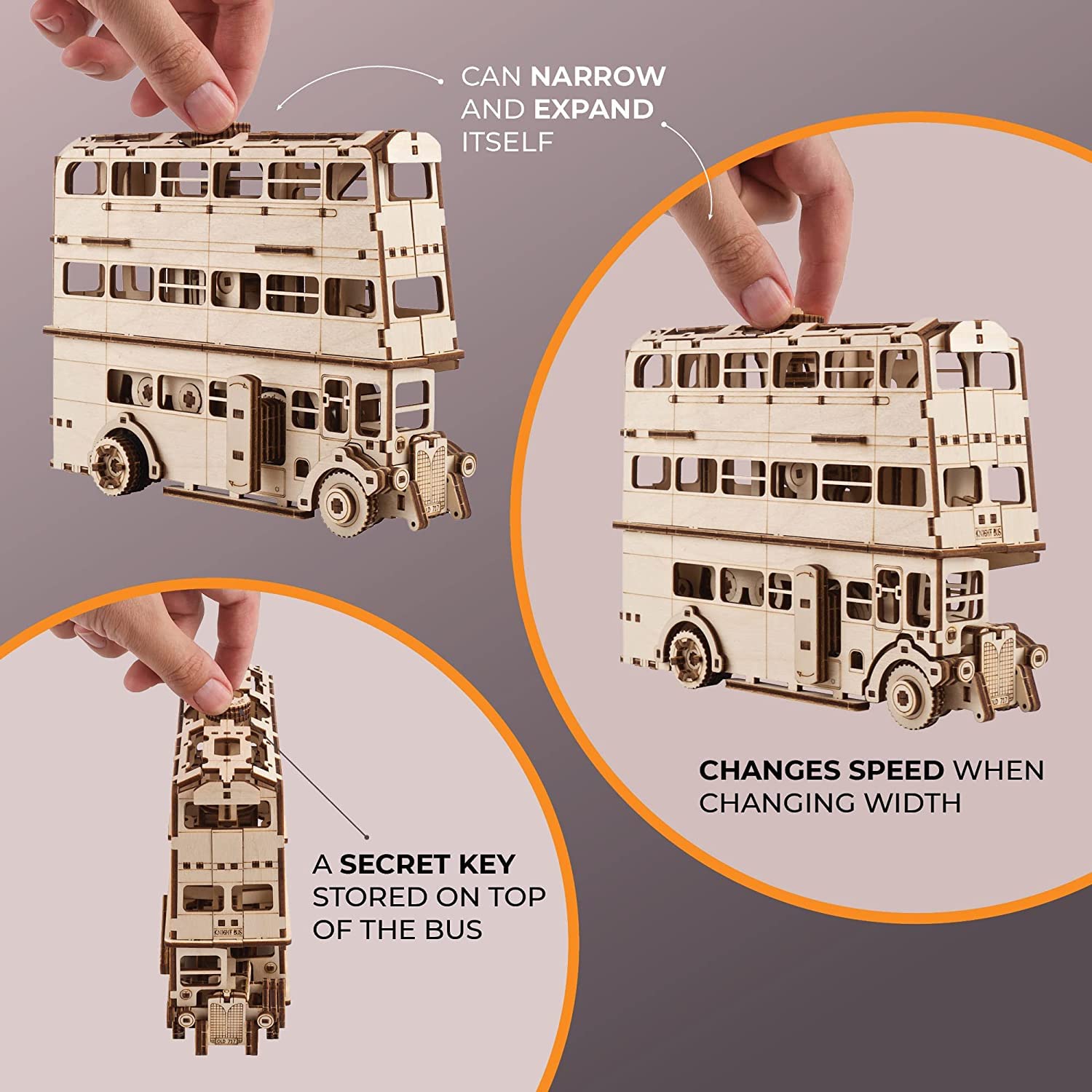UGEARS Harry Potter Knight Bus – Maquette Bois 3D Adulte - vue 2
