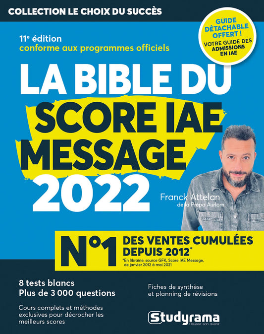 Bible Score IAE Message 2022 - 11e édition Ellipses | Livre