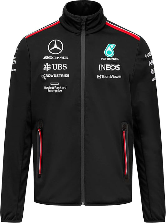 Mercedes AMG Petronas – Veste Softshell Officielle Motorsport F1 – Noir – Taille M