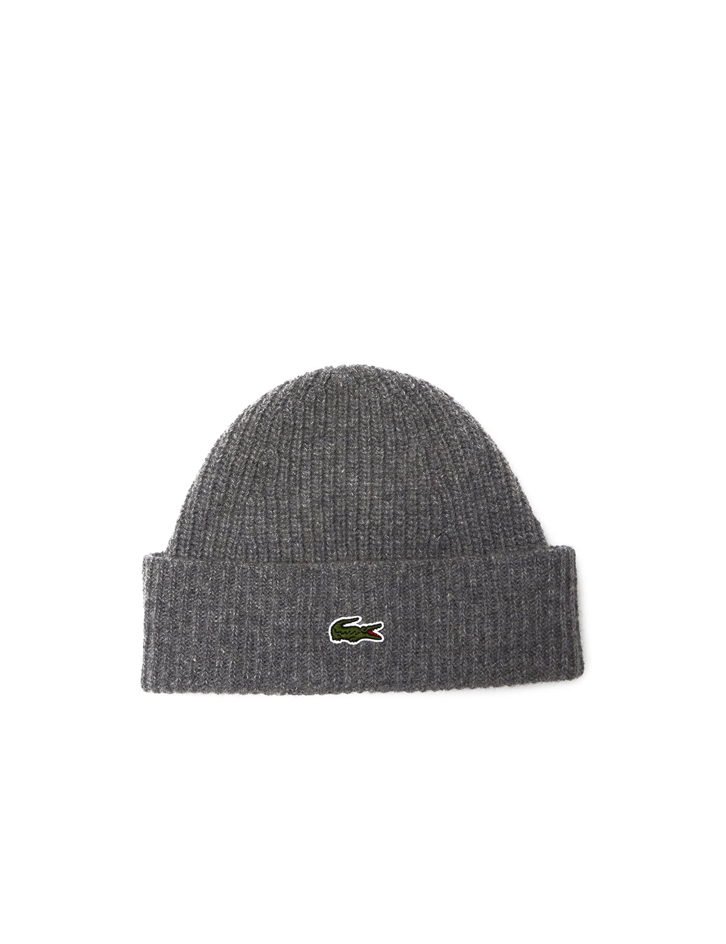 Lacoste – Bonnet mixte en maille coloris Agate Chinée – Taille unique