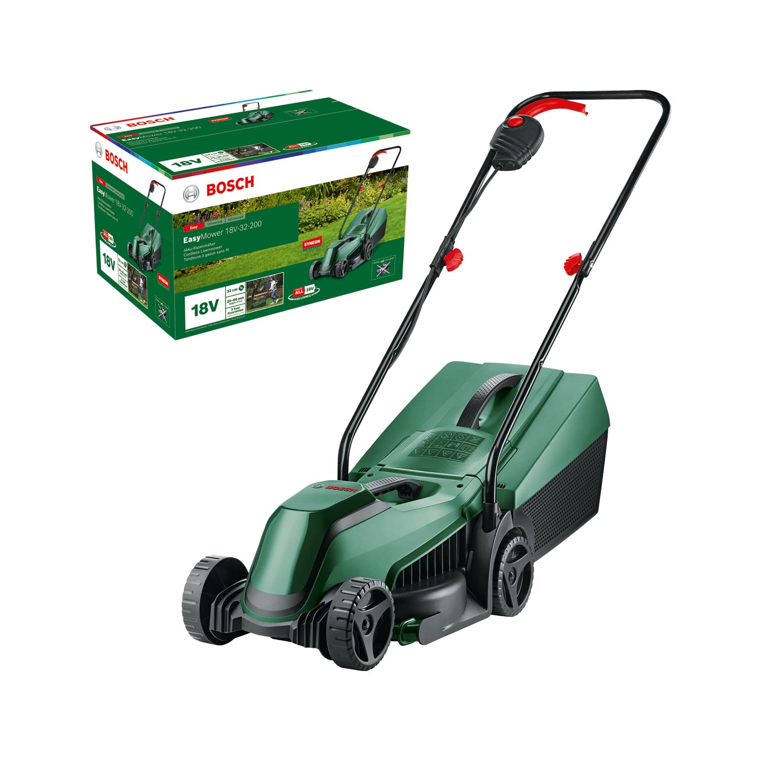 Bosch EasyMower 18V-32-200 Tondeuse Sans Fil 32 cm – Solo