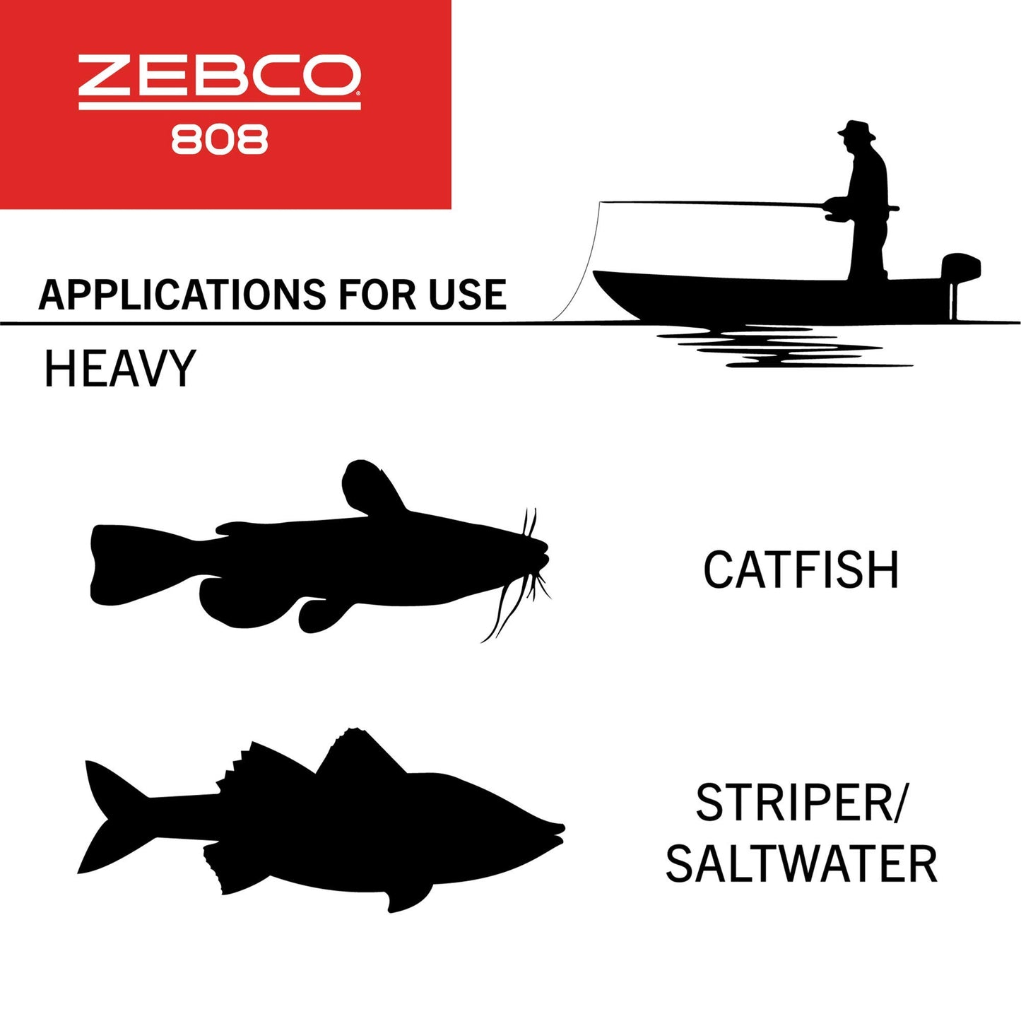Zebco 808 Saltfisher Spincast - Moulinet Pêche Mer 9kg
