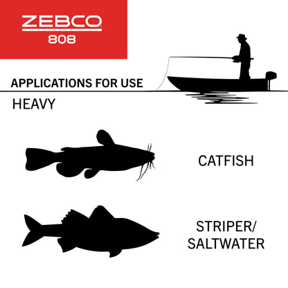 Zebco 808 Saltfisher Spincast - Moulinet Pêche Mer 9kg