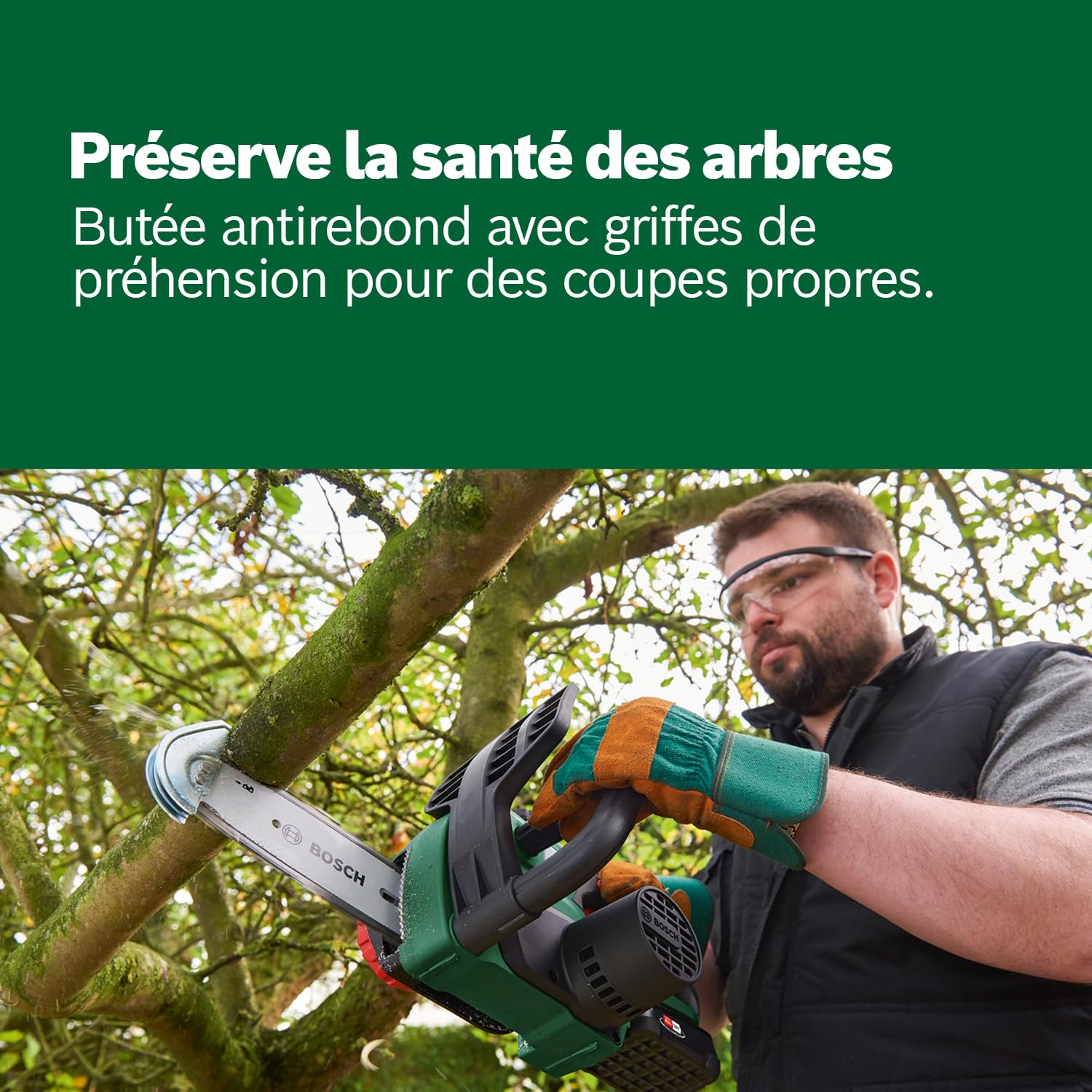 Bosch UniversalChain 18 Tronçonneuse Sans Fil – Guide 20 cm - vue 4