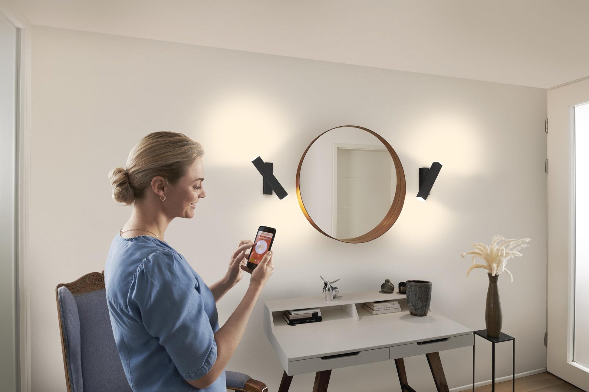 Applique Murale LED LEDVANCE Smart+ WiFi Dimmable 12W Noir - vue 5