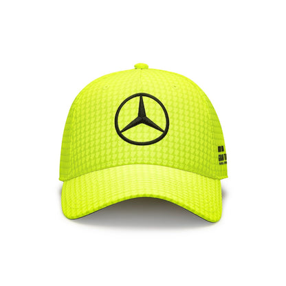 Mercedes AMG F1 Hamilton 2023 Casquette Jaune Fluo – Officielle - vue 2