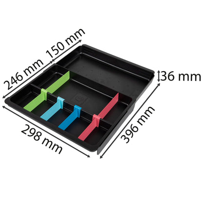 Exacompta Drawinsert Insert Tiroir Extensible 24,6-39,6cm Arlequin - vue 7