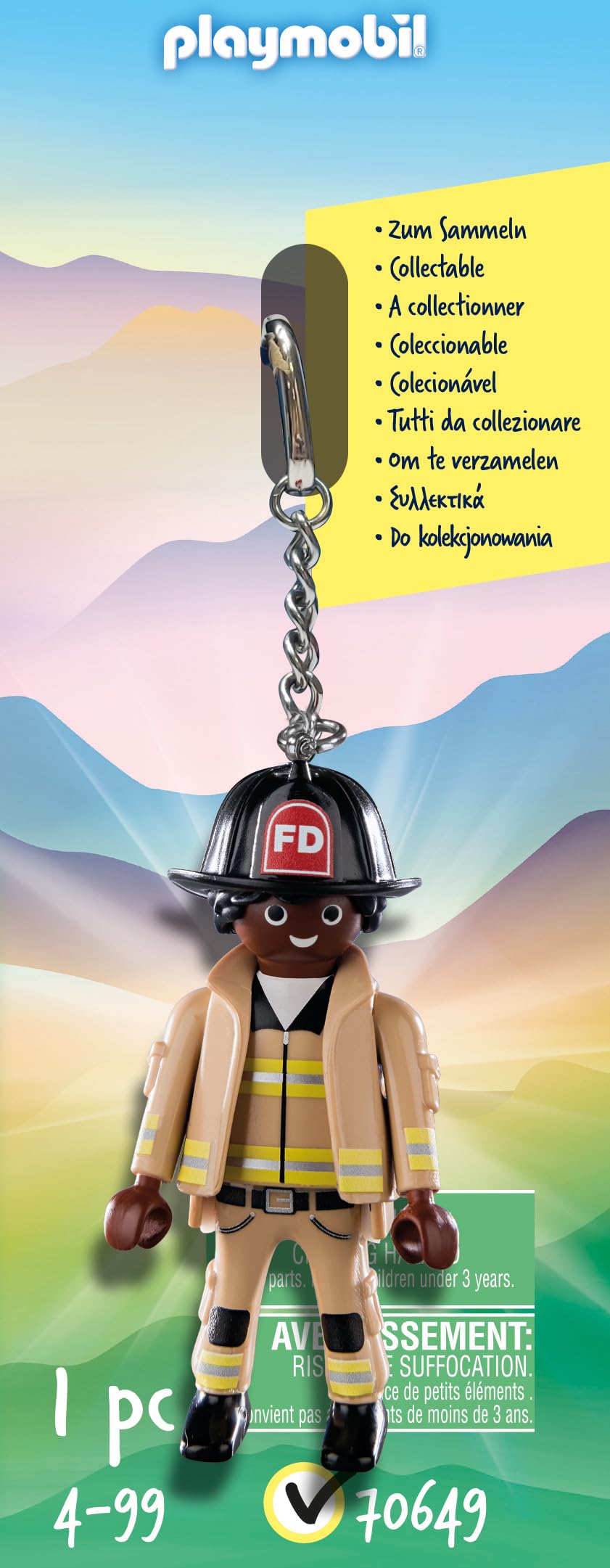 Playmobil 70649 Porte-clé Pompier – City Action
