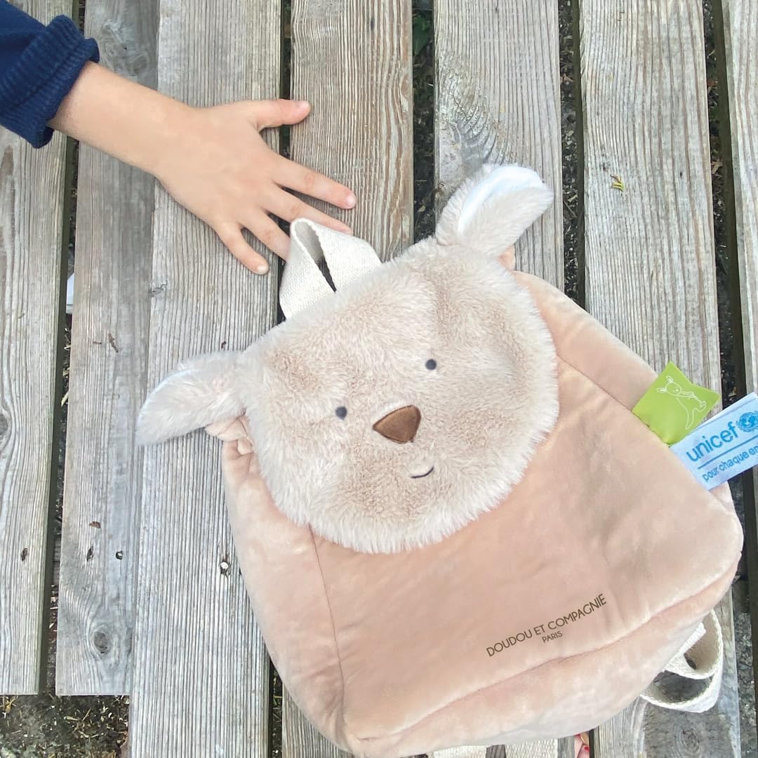 Sac à Dos Kangourou UNICEF Doudou et Compagnie - Beige 18 Mois+