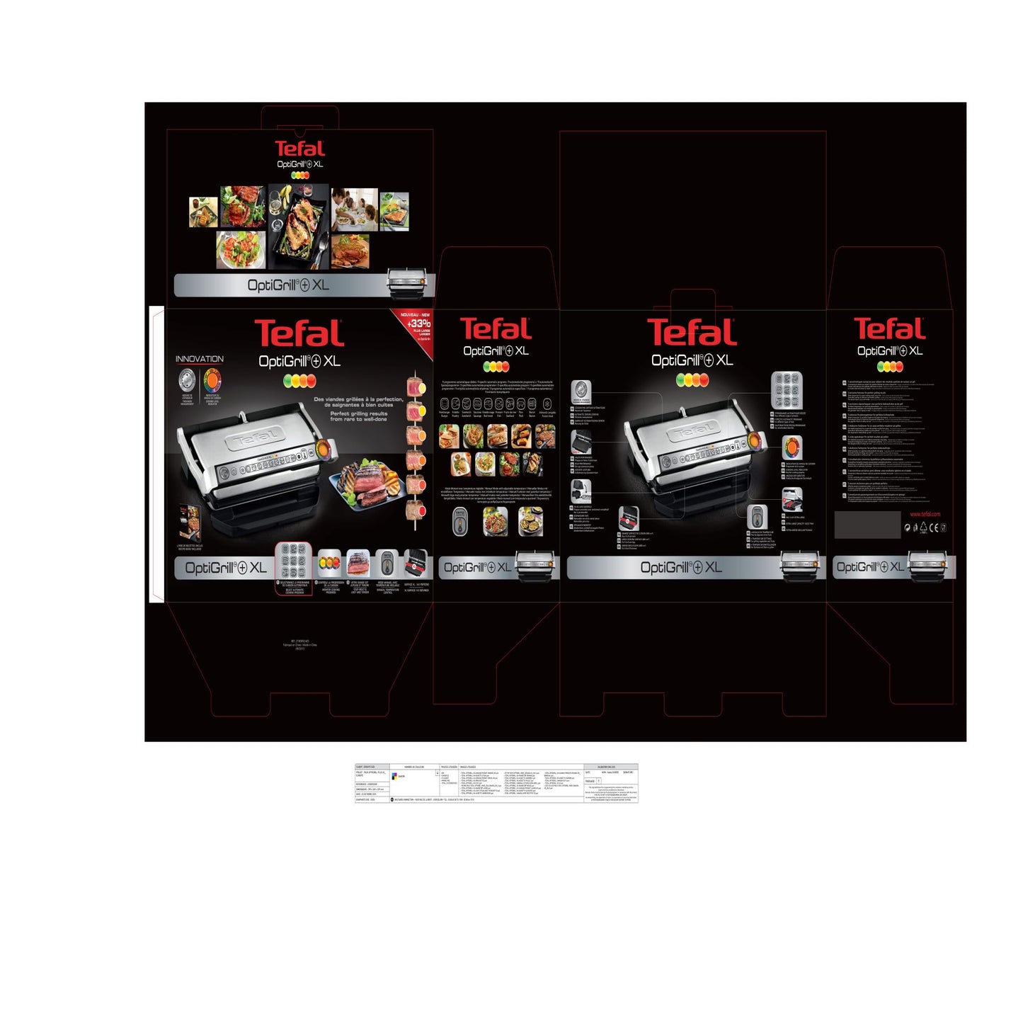 Tefal Optigrill+ XL – Grill électrique intelligent reconditionné