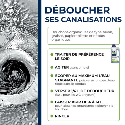 Déboucheur Biologique STARWAX WC Canalisations Sans Soude 1L - vue 4