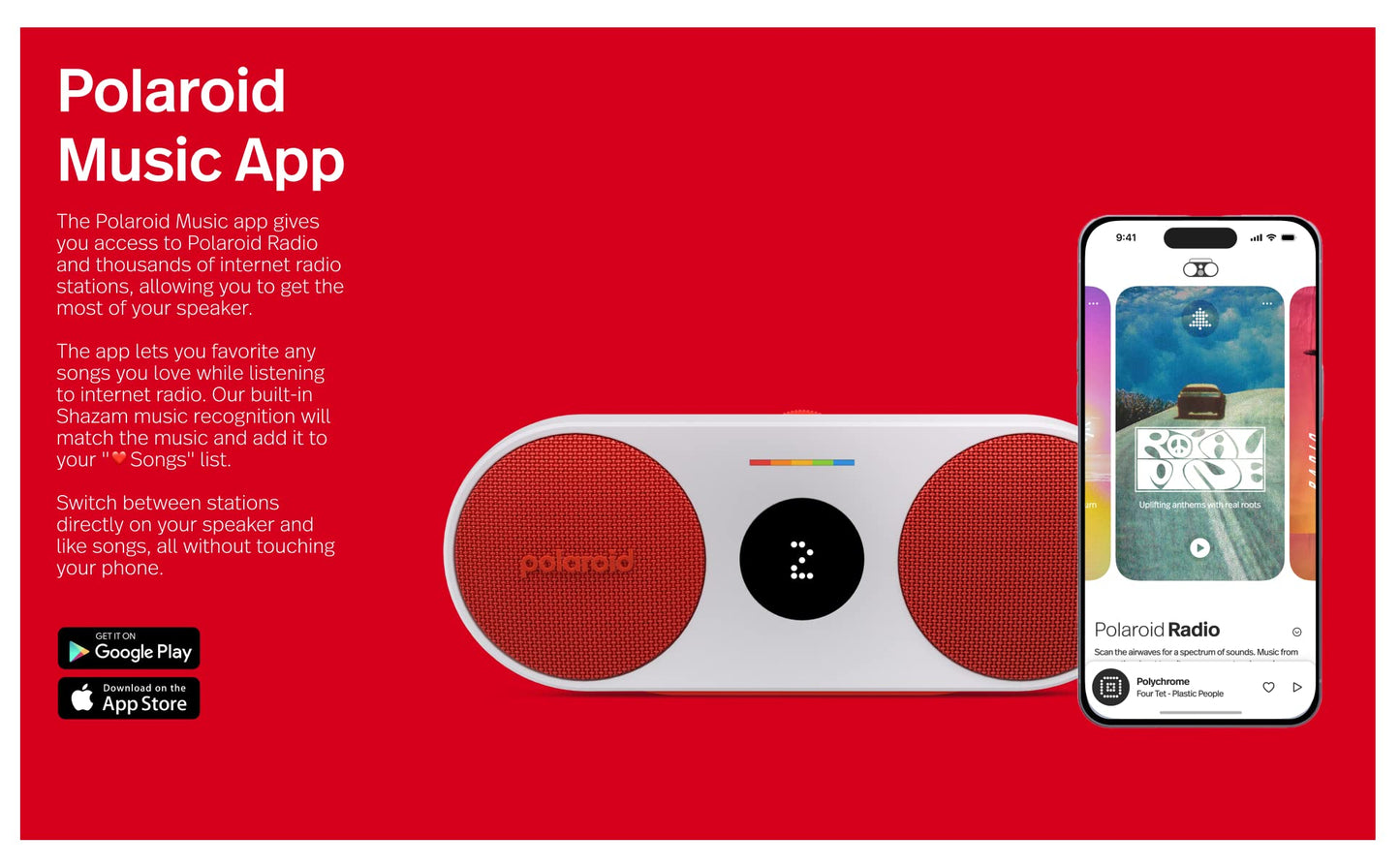 Polaroid Lecteur de Musique P2 Gris – Player Audio Portable - vue 3