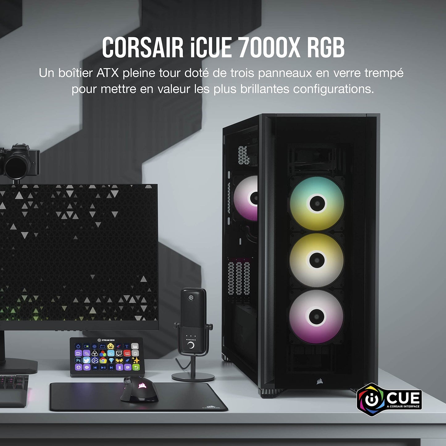 Corsair iCUE 7000X RGB Boîtier PC Grande Tour ATX Noir